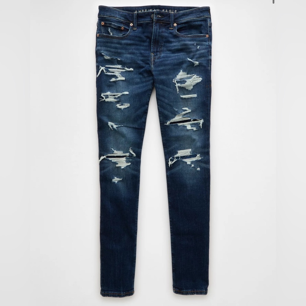AE AirFlex+ Ultrasoft Skinny Ripped Jean